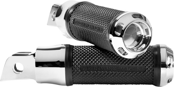 Performance Machine (Pm) - 0035-1239M-CH - Apex Footpegs - M8 - Chrome