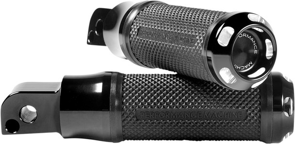 Performance Machine (Pm) - 0035-1241M-BM - Apex Footpegs - M8 - Passenger - Black