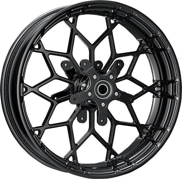 Arlen Ness - 91-650 - Wheel - Fat Factory - Forged - Front/Dual Disc - Black - 18x5.5
