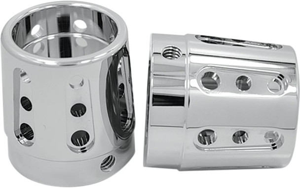 Avon Grips - AXL-GAT-CH - Front Axle Nut Cover - Chrome - Gatlin - 1"