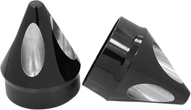 Avon Grips - AXL-SPK-AN-TOUR - Front Axle Nut Cover - Black - Spike - 7/8"/1"