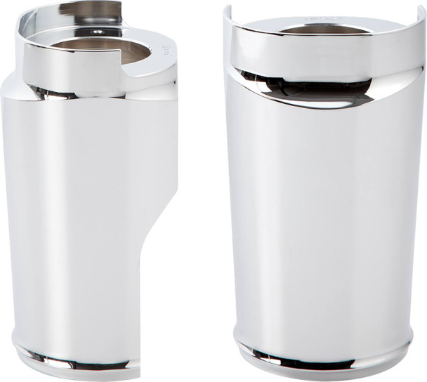 Arlen Ness - 20-041 - Fat Tire Fork Boot Cover - Chrome - Smooth