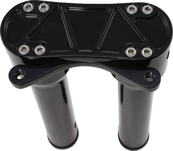 Accutronix - HR2210-MB - Bandit Risers - Threaded - 10" - Gauge Mount - Black