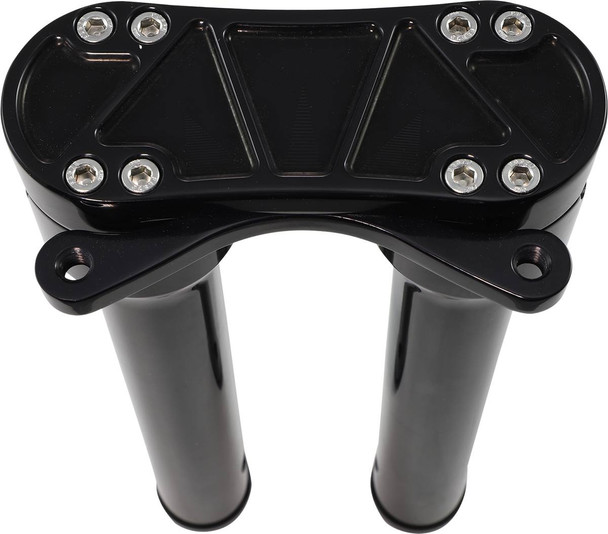 Accutronix - HR2212-MB - Bandit Risers - Threaded - 12" - Gauge Mount - Black