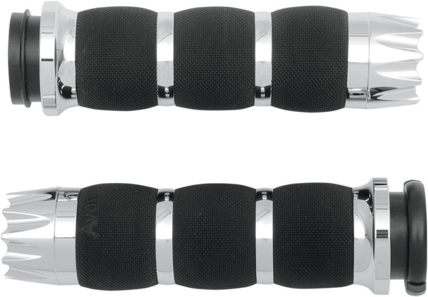 Avon Grips - AIR-90-FLY-EX - Excalibur Air Cushioned Grips - TBW - Chrome