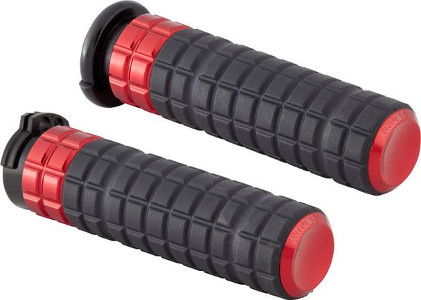 Arlen Ness - 500-019 - SpeedLiner Grips - Cable - Red