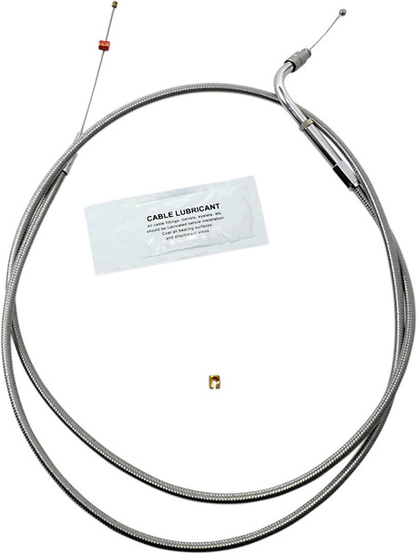 Barnett - 102-30-30016-10 - Stainless Steel Throttle Cable - +10" - '02-'07 FLH