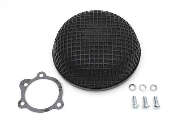 V-Twin - Round Mesh Air Cleaner - Black