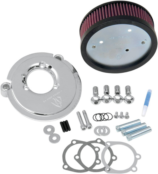Arlen Ness - 18-825 - Big Sucker™ Air Filter Kit - Chrome - Stage I