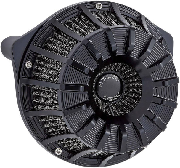 Arlen Ness - Black Inverted Series Air Cleaner Kit fits '17-'25 Harley M8 FLHRXS, '24 FLHTK/​FLTRK, '17-'23 Touring (Except '23 FLHXSE/​FLTRXSE), '17-'25 H-D FL Trike, '18-'24 Softail Models