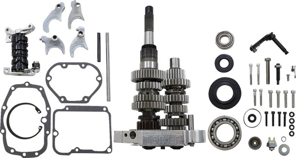 Baker Drivetrain - OD6-401S-02 - 6-Speed Gear Set - Polished