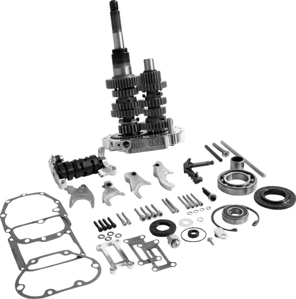 Baker Drivetrain - OD6-404SP-02 - 6-Speed Gear Set - Polished