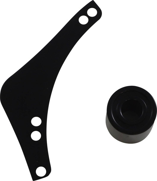 Arlen Ness - 600-052 - Replacement Breather Bolt Cover Plate - Inverted/Method/Clear Tear/Sidekick - Left - Black