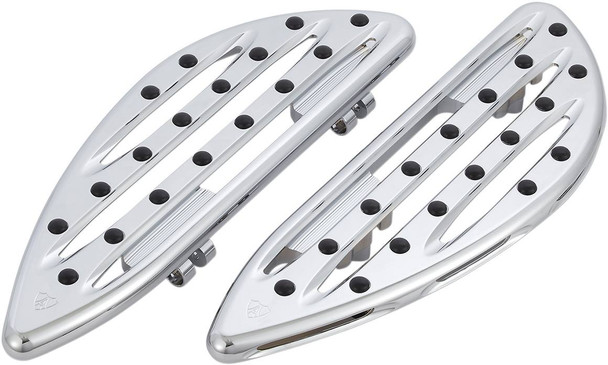 Arlen Ness - 06-838 - Driver Floorboards - Deep Cut - Chrome