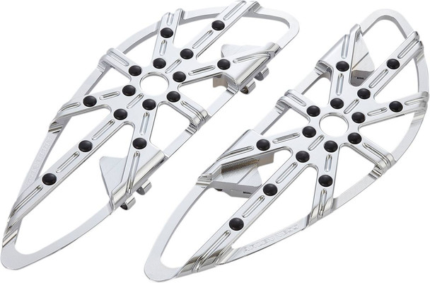 Arlen Ness - 410-006 - Driver Floorboards - 10 Gauge - Chrome