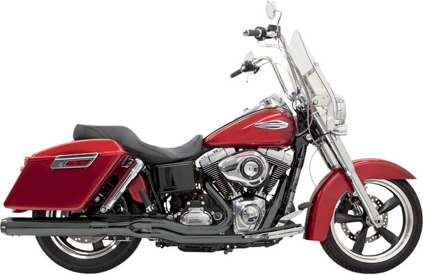 Bassani Xhaust - 1D28RB - 2:1 Exhaust - Black - FLD