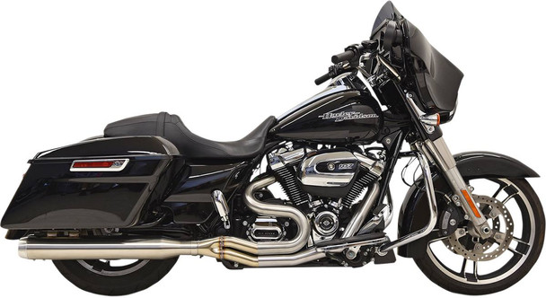 Bassani Xhaust - 1F28SS - 2:1 Exhaust - Stainless Steel - Straight Can