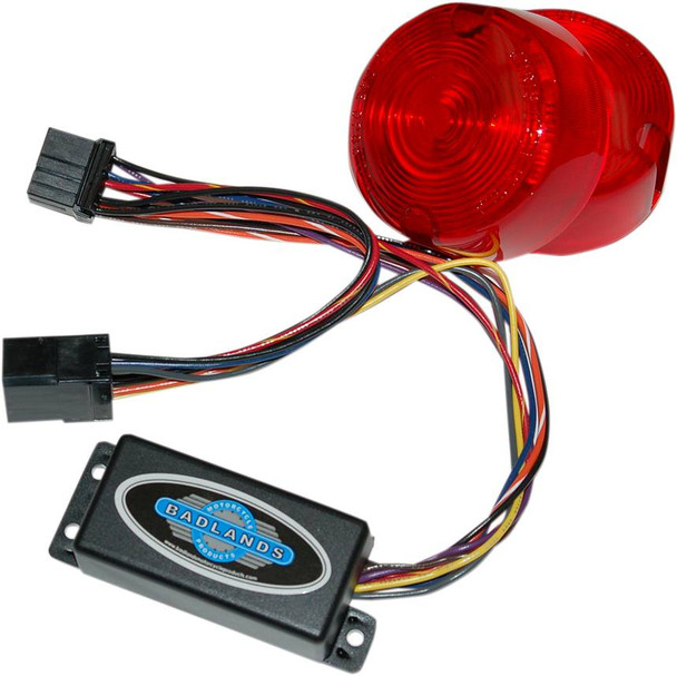 Badlands - ILL-03-RL-B - Plug-In Illuminator with Red Lenses - 8 Pin