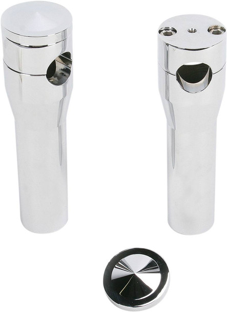 Accutronix - HRS1356-C - Elite Custom Billet Aluminum Risers - Springer - 6" - Chrome