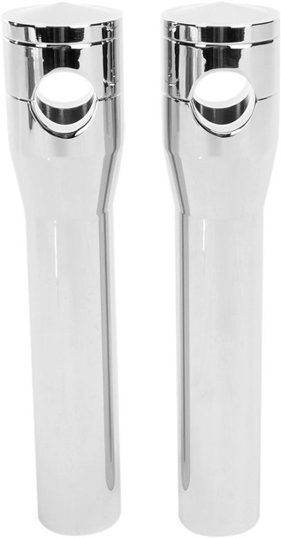 Accutronix - HRS1358-C - Elite Custom Billet Aluminum Risers - Springer - 8" - Chrome