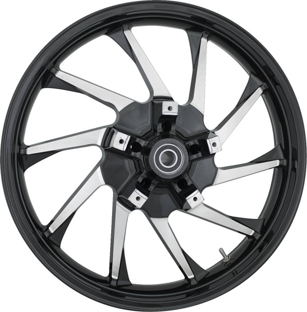 Coastal Moto - 3D-HUR213BC - Wheel - Hurricane 3D - Front - Dual Disc/without ABS - Black - 21x3.5 - '08+ FL