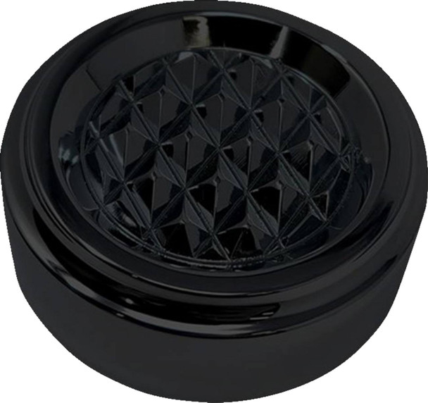 Covingtons - C3085-B - Dipstick Cover - Diamondback - Black - Dyna/Touring/Trike Covingtons - C3085-B - Dipstick Cover - Diamondback - Black - Dyna/Touring/Trike