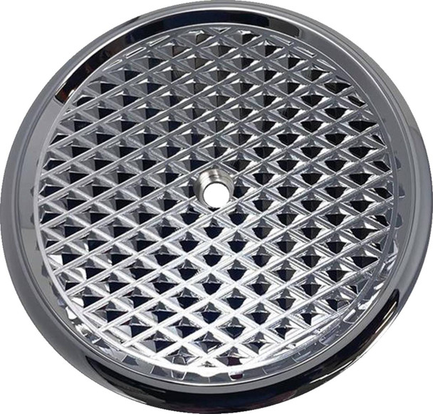 Covingtons - C3017-C - Air Cleaner Cover Insert - Diamondback - Chrome