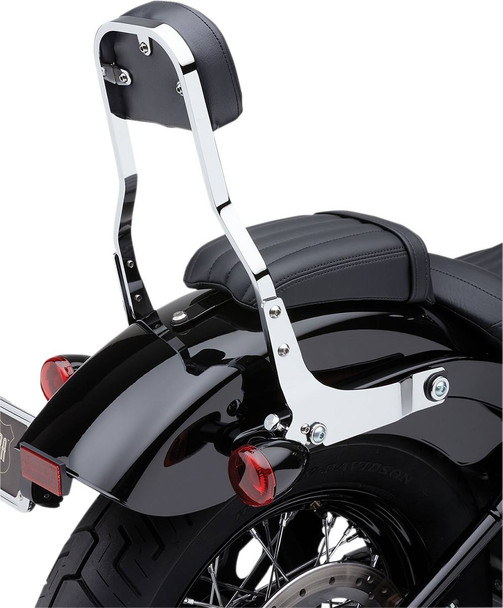 Cobra - 602-2049 - Backrest Kit - 14" - Chrome - FXLR