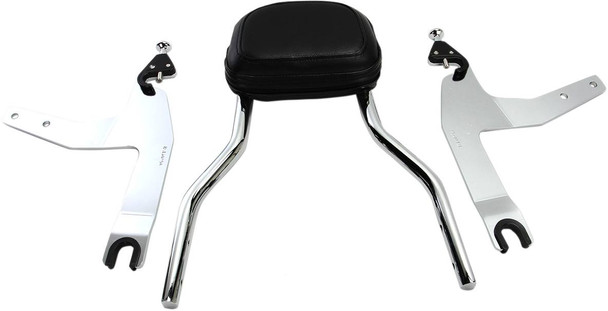 Cobra - 602-2002 - Backrest Kit - 14" - Chrome - Softail
