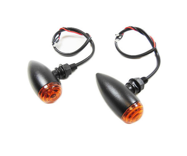 Motorcycle Supply Co. - Speeder Turn Signals - Black