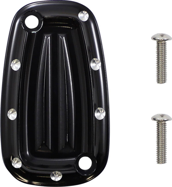 Covingtons - C1957-B - Rear Master Cylinder Cover - Dimpled - Black