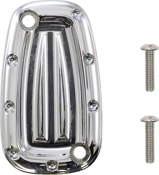 Covingtons - C1957-C - Rear Master Cylinder Cover - Dimpled - Chrome