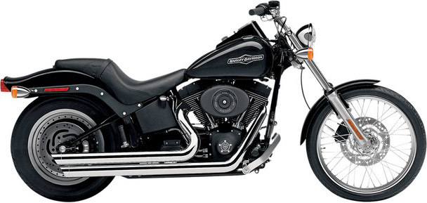 Cobra - 6850 - Speedster Slashdown Exhaust - Chrome - '86-'06 Softail
