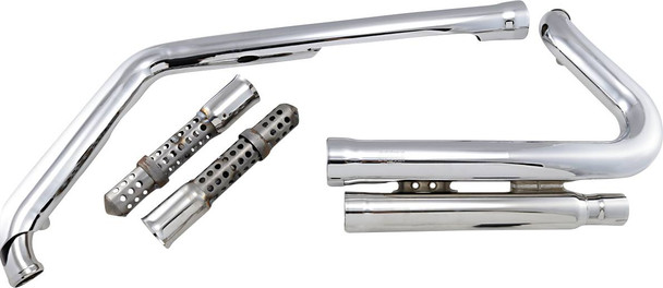 Cobra - 6710 - 909 Exhaust - Chrome - '07-'11 Softail