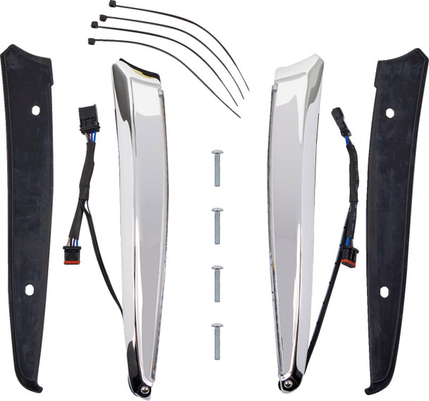 Ciro - 11050 - LED Windshield Trim - Chrome - FLTR