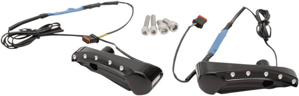 Covingtons - C1300-B - Turn Signal - Dimpled - Black - FLTR