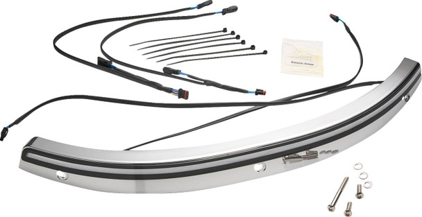 Ciro - 12000 - Solaire LED Windshield Trim - Chrome