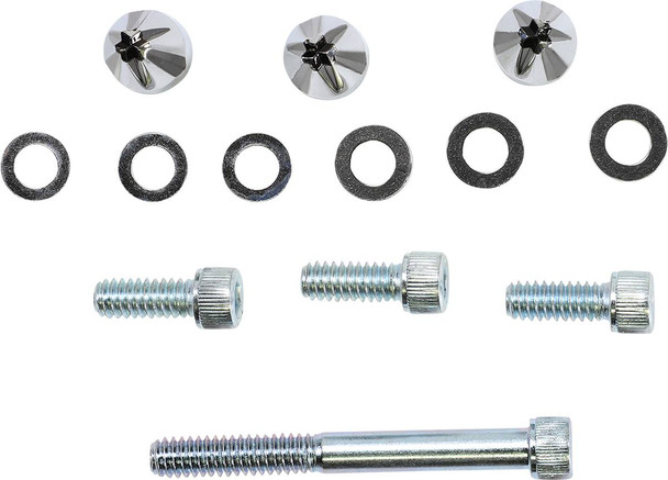 Ciro - 10110 - Screw Caps - Windshield - Chrome