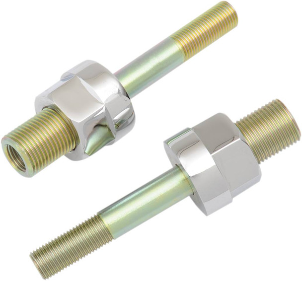 Burly Brand - B28-257CH - Adjustable Shock Lowering Kit - Rear - Lowers 0"-1.25" - Chrome/Gold Anodized Finish