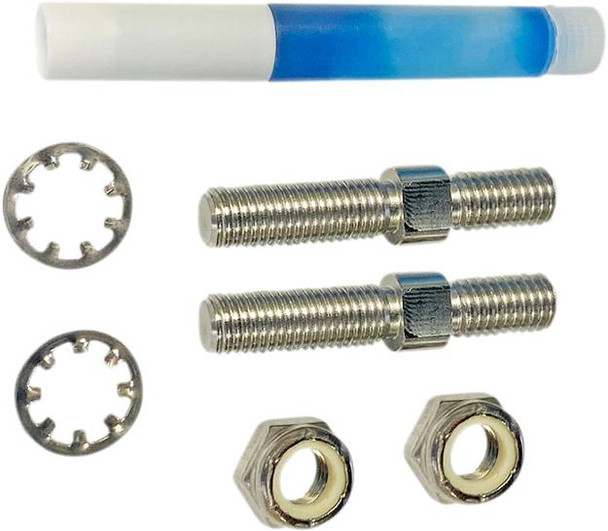 Custom Dynamics - CD-MIRADAPT-02 - Adapter - Mirror - Chrome - M8 x 1.25 Right-Hand Thread/5/16"-24 Right-Hand Thread