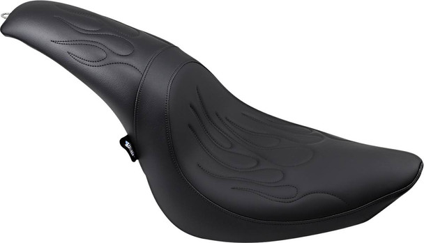 Drag Specialties Seats - Predator Seat - Black - Flame Stitched - FL/FX '06-'17