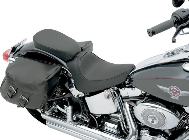 Drag Specialties Seats - Rear Solo Seat - Wide - Smooth - FXST/FLST '00-'06