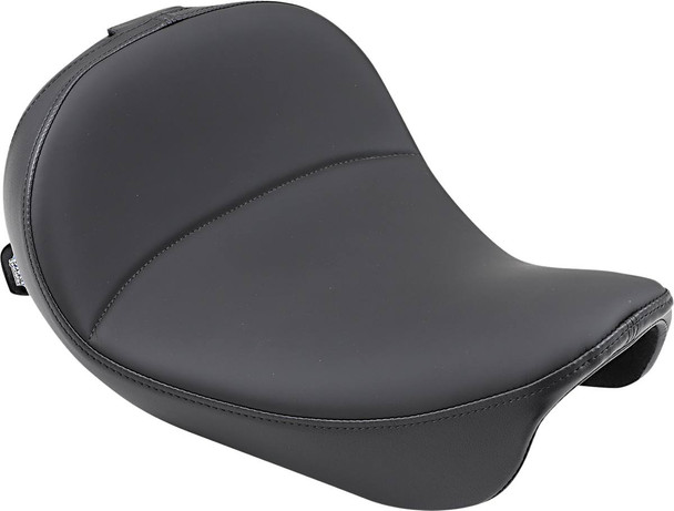Drag Specialties Seats - Solo Seat - Mild Stitched - Driver's Backrest - FXD/FLD '06-'17