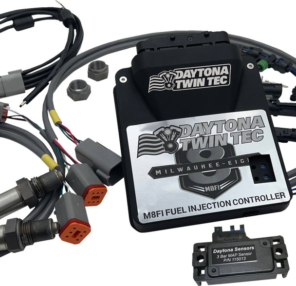 Daytona Twin Tec Llc - 17823 - Auto-tune Electronic Fuel Injection Control Module Kit with 3 BAR Manifold - M8 Softail