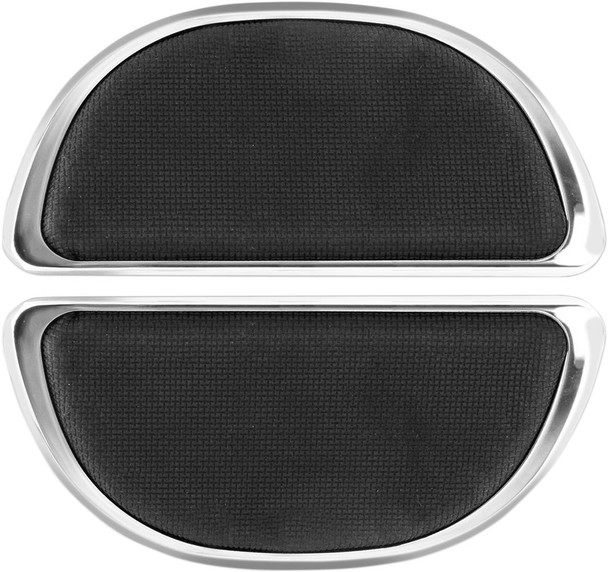 Cyclesmiths - 106-NR - Rear Board Covers - Black/Chrome - w/o Rivets