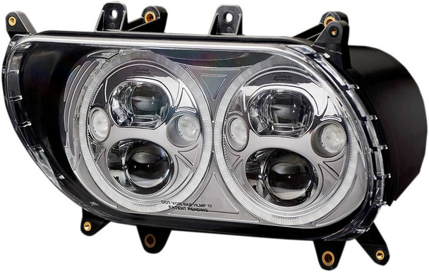 Custom Dynamics - CDTB-RG-15-C - Headlight - Chrome - FLTR
