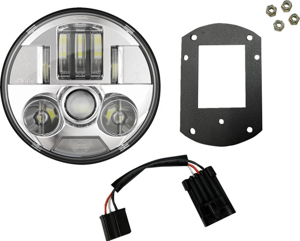 Custom Dynamics - PB-LRST-c - ProBEAM® Headlight Kit - 5-3/4" - Chrome - FXLRST/FXRST