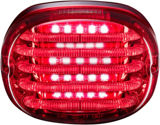 Custom Dynamics - PB-TL-SBW-R - Taillight - with License Plate Illumination Window - Red