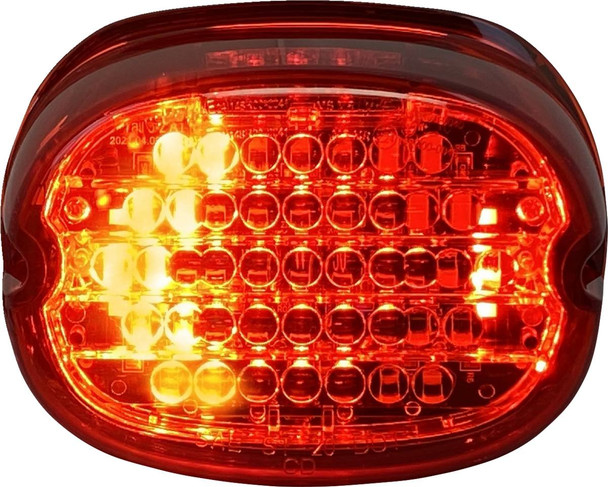 Custom Dynamics - CD-INT-TL-NW-R - Taillight w/ Integrated Turn Signal - No Window - Red Lens