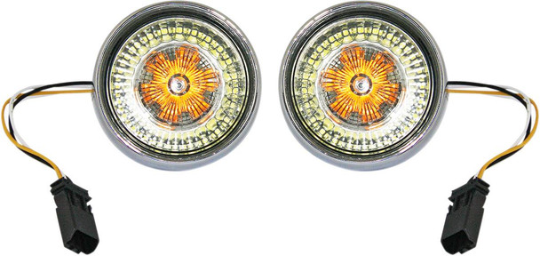 Custom Dynamics - PB-BB-AW-JAECS - Bullet Turn Signal - JAE CVO - Chrome - Smoke Lens